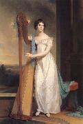 Thomas Sully Lady with a Harp:Eliza Ridgely oil on canvas
